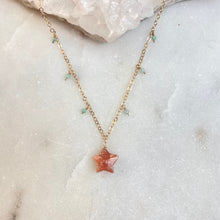 Load image into Gallery viewer, SUNSTONE + AMAZONITE | NECKLACE