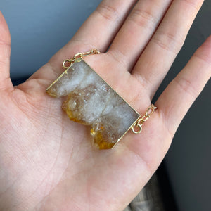 CITRINE SLICE | NECKLACE