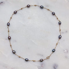 Load image into Gallery viewer, BLACK PEARL ROSARY | NECKLACE