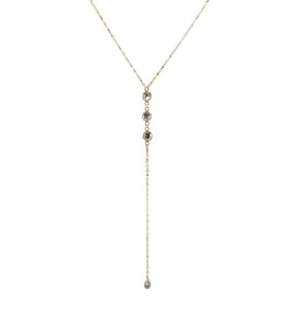 ROSE QUARTZ | LARIAT NECKLACE