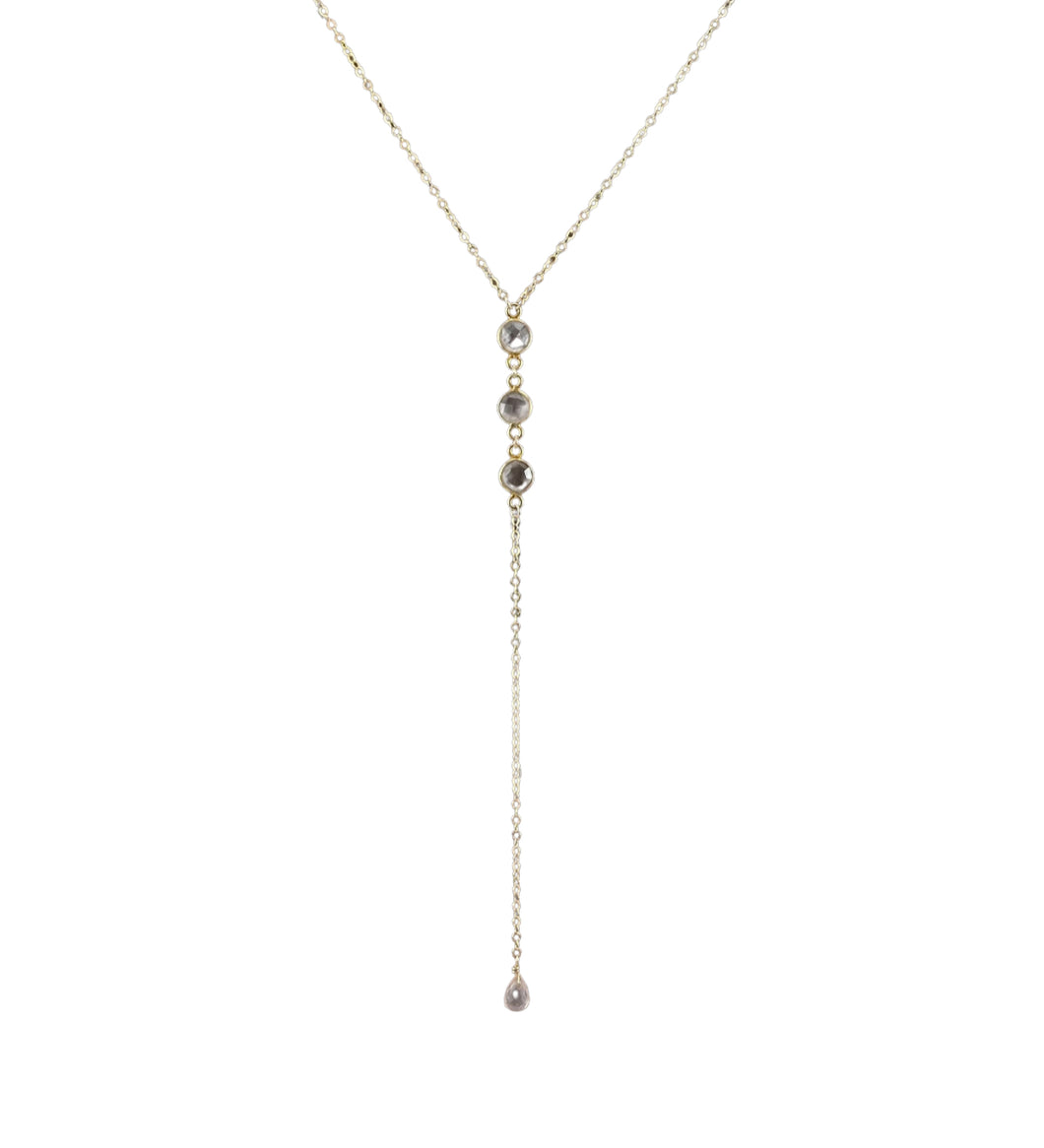 ROSE QUARTZ | LARIAT NECKLACE