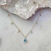 Load image into Gallery viewer, EVIL EYE MOTHER OF PEARL | NECKLACE
