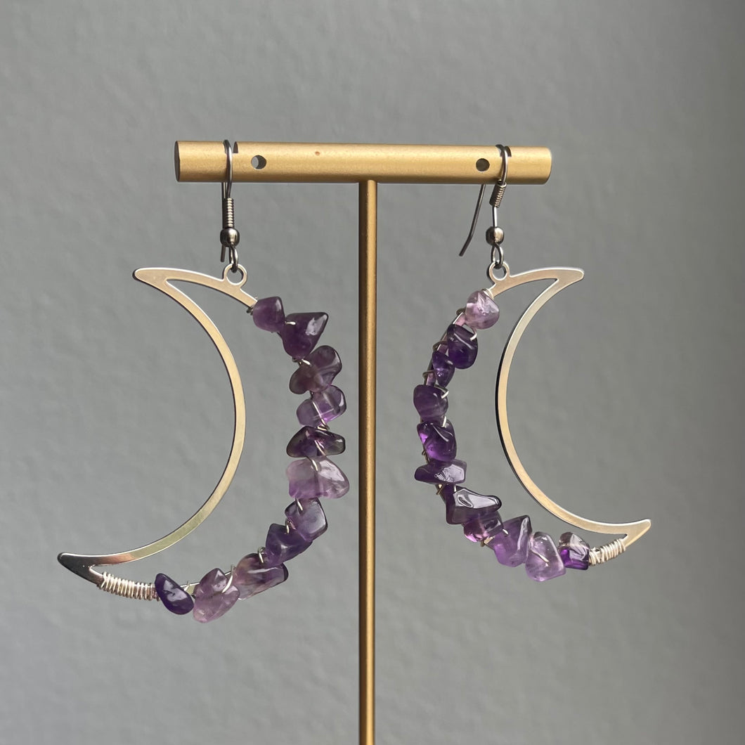 AMETHYST MOON | EARRINGS