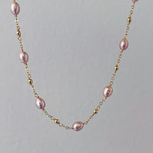 Load image into Gallery viewer, MAUVE PEARL ROSARY | NECKLACE