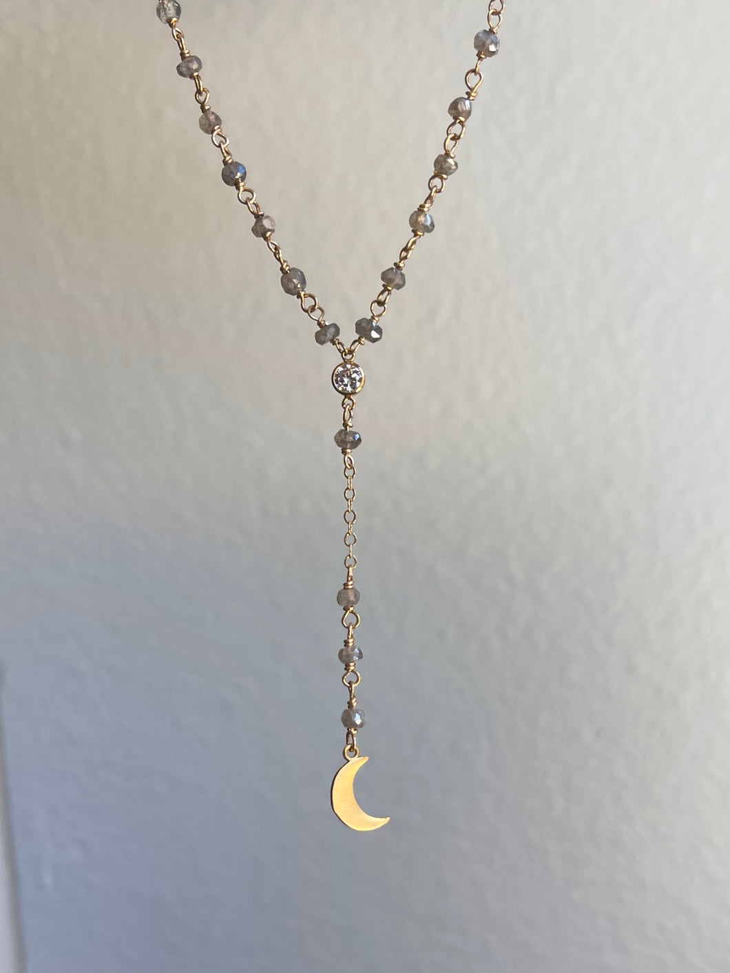 LABRADORITE ROSARY | CHOKER NECKLACE