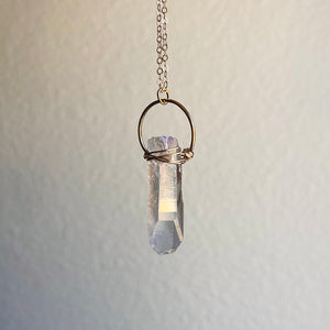 CRYSTAL HALO | LONG NECKLACE