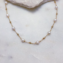 Load image into Gallery viewer, WHITE PEARL ROSARY | NECKLACE