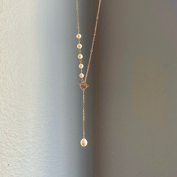 LUCIA PEARL | LARIAT NECKLACE