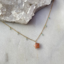 Load image into Gallery viewer, SUNSTONE + AMAZONITE | NECKLACE
