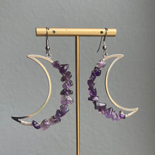 Load image into Gallery viewer, AMETHYST MOON | EARRINGS
