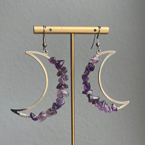 AMETHYST MOON | EARRINGS