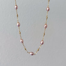 Load image into Gallery viewer, MAUVE PEARL ROSARY | NECKLACE