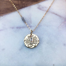 Load image into Gallery viewer, Scorpio zodiac necklace