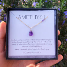 Load image into Gallery viewer, AMETHYST DROP | NECKLACE