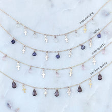 Load image into Gallery viewer, ANKH ROSE QUARTZ | NECKLACE