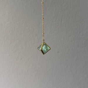 GREEN FLOURITE | LARIAT NECKLACE