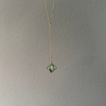 Load image into Gallery viewer, GREEN FLOURITE | LARIAT NECKLACE