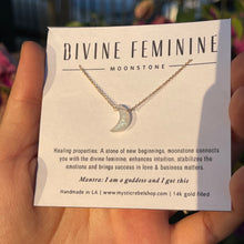 Load image into Gallery viewer, CRESCENT MOONSTONE | NECKLACE