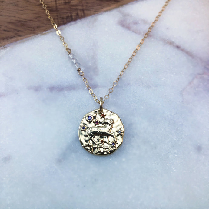 aries zodiac necklace