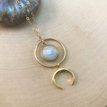 Load image into Gallery viewer, SOLAR ECLIPSE MOONSTONE | NECKLACE