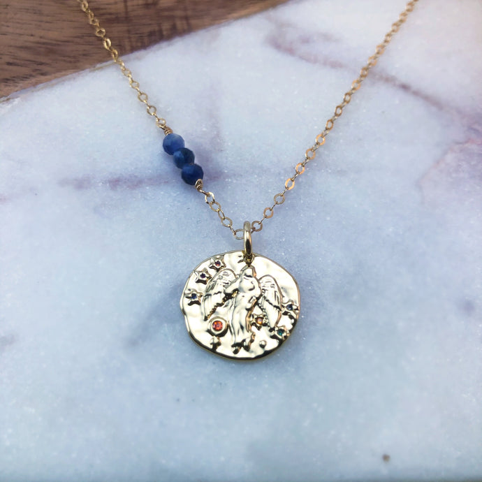 Virgo zodiac necklace