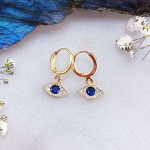 THIRD EYE OPEN HUGGIE | HOOP EARRINGS
