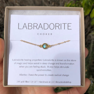 MINIMAL GEMSTONE | CHOKER