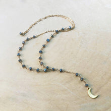Load image into Gallery viewer, LABRADORITE ROSARY | CHOKER NECKLACE
