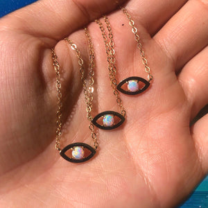 OPAL EVIL EYE | CHOKER NECKLACE