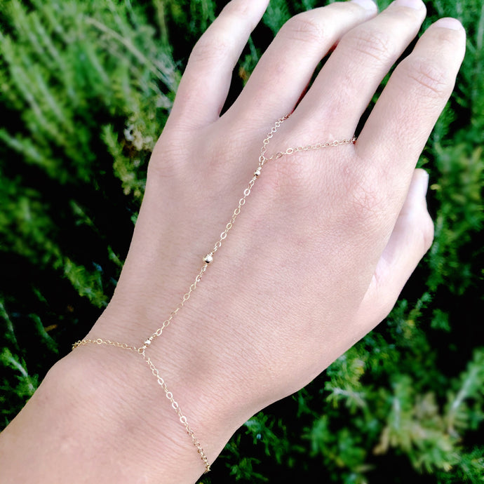 gold slave bracelet