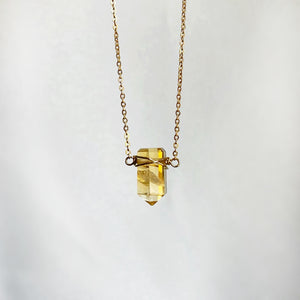MINIMAL CITRINE | NECKLACE