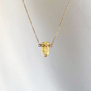 MINIMAL CITRINE | NECKLACE