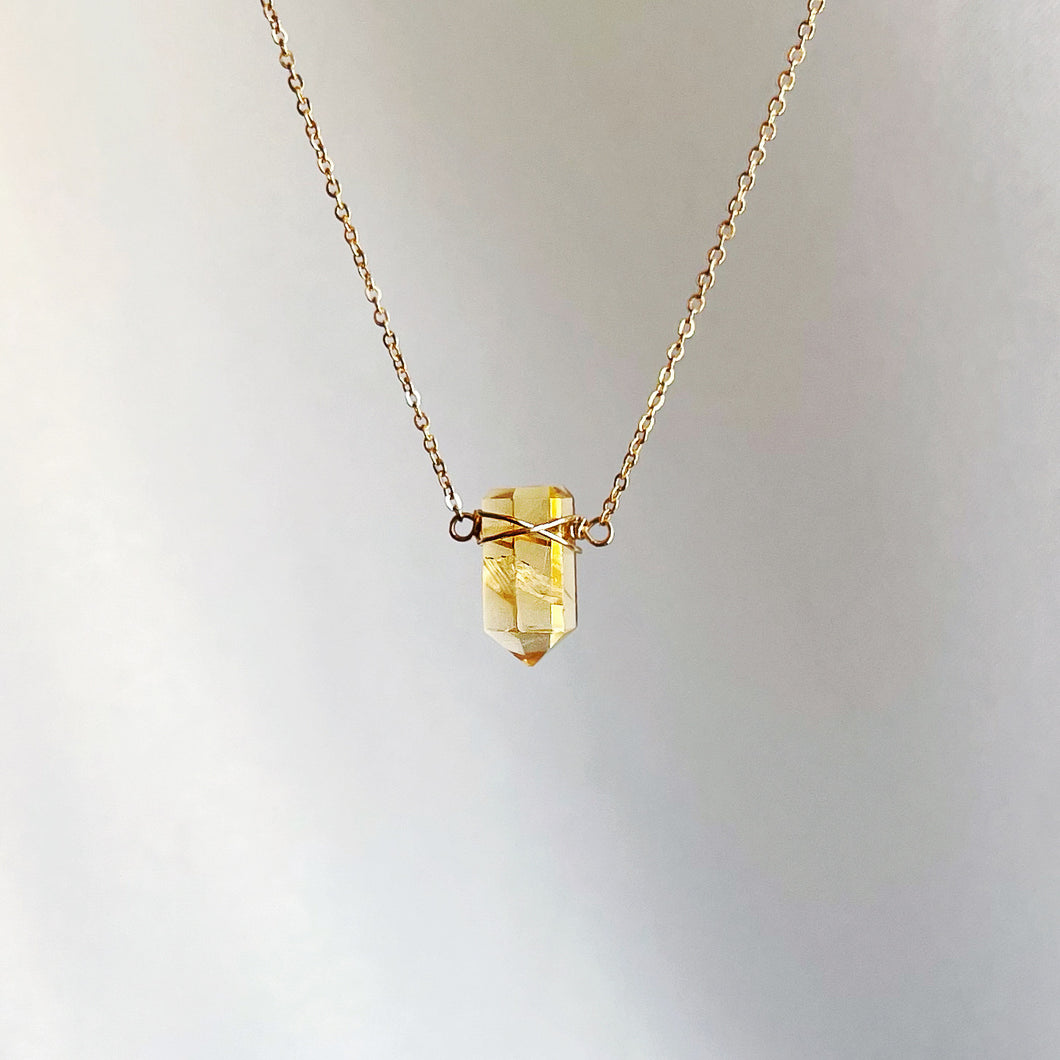 MINIMAL CITRINE | NECKLACE