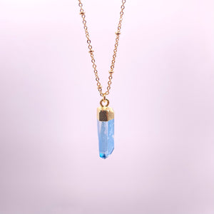 AQUA AURA QUARTZ | NECKLACE