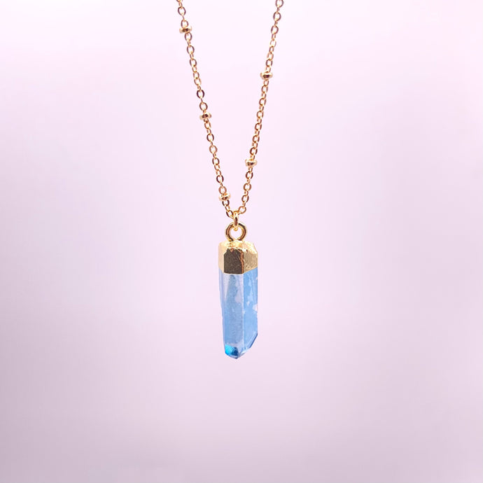 AQUA AURA QUARTZ | NECKLACE