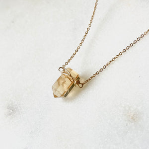 MINIMAL CITRINE | NECKLACE