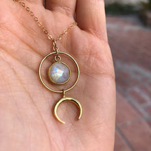 Load image into Gallery viewer, SOLAR ECLIPSE MOONSTONE | NECKLACE