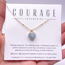 Load image into Gallery viewer, AQUAMARINE HEART | NECKLACE