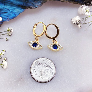 THIRD EYE OPEN HUGGIE | HOOP EARRINGS