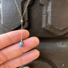 Load image into Gallery viewer, TINY LABRADORITE | LARIAT NECKLACE