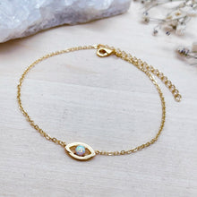 Load image into Gallery viewer, OPAL EVIL EYE | ANKLET