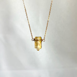 MINIMAL CITRINE | NECKLACE