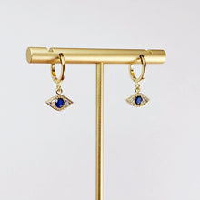 Load image into Gallery viewer, THIRD EYE OPEN HUGGIE | HOOP EARRINGS