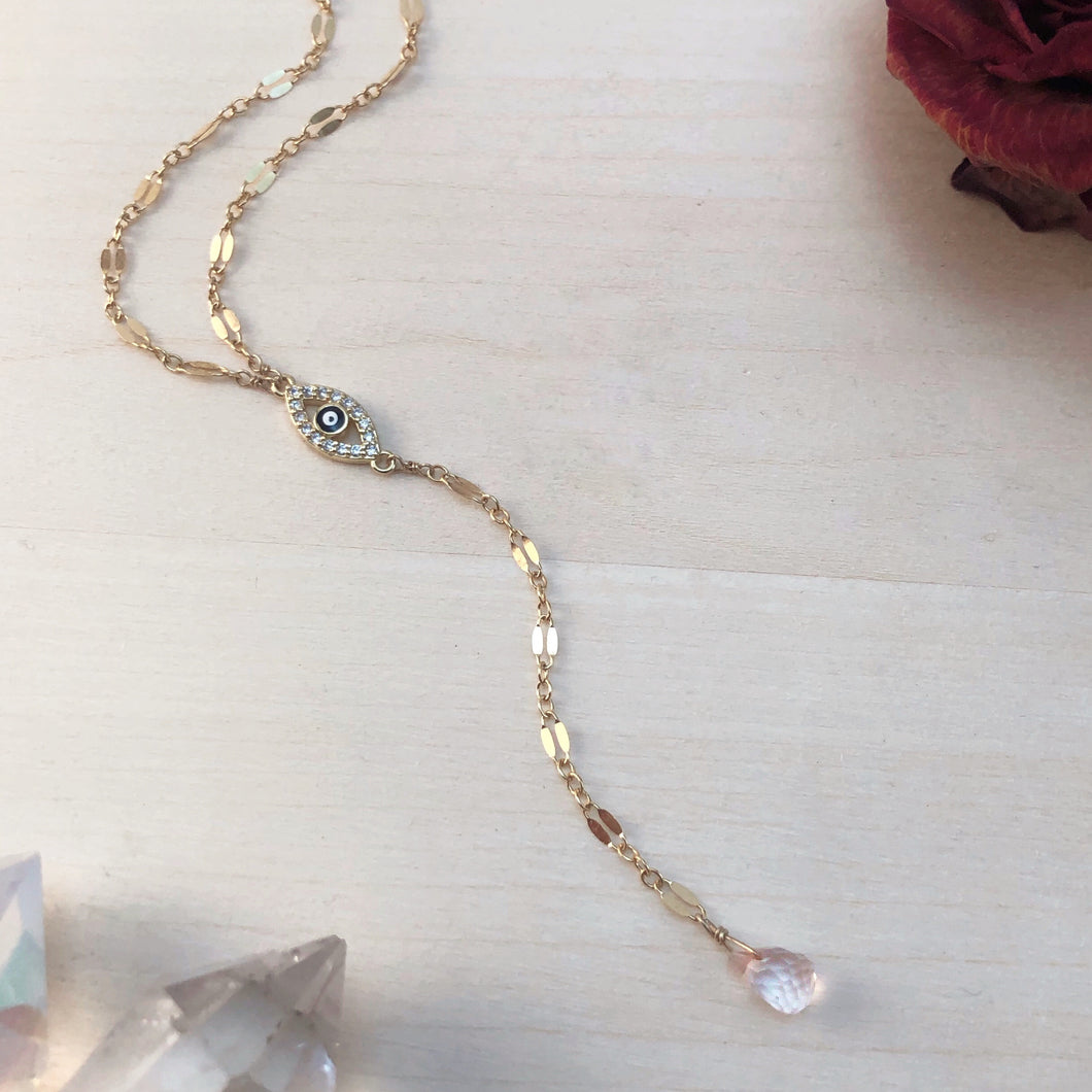 EYE LOVE YOU | LARIAT NECKLACE