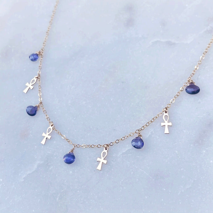 ANKH IOLITE | NECKLACE
