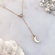 Load image into Gallery viewer, CRESCENT MOON | LARIAT NECKLACE