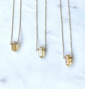 MINIMAL CITRINE | NECKLACE